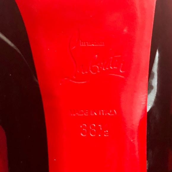 Christian Louboutin Black Patent Leather Pumps - Picture 5 of 6